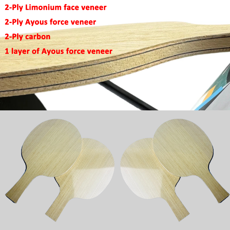 Table Tennis Edge - Raket Tenis Meja dengan Lapisan Limonium-Spruce-Ayous